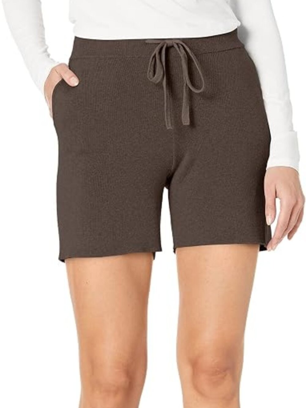 MONROW Cotton Cashmere Sweater Shorts